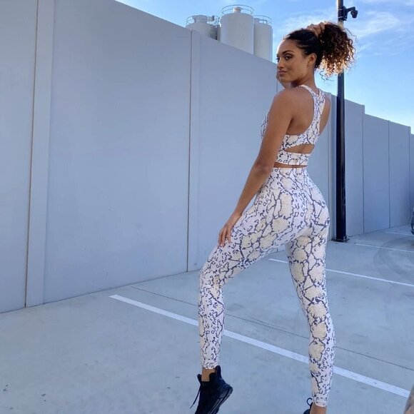 NWT All Fenix python print racerback sports bra, S - Picture 8 of 10